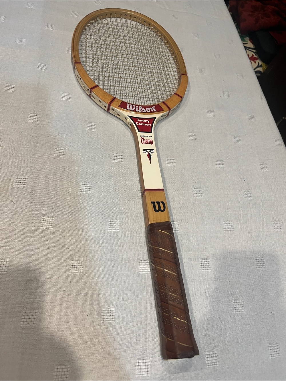 Jimmy Connors Professional Champ Wilson Wooden Tennis Racquet